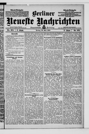 Berliner Neueste Nachrichten vom 29.05.1908