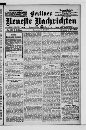 Berliner Neueste Nachrichten vom 30.05.1908