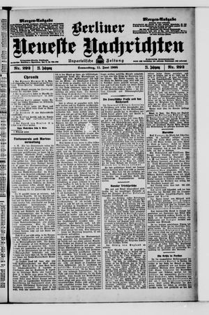 Berliner Neueste Nachrichten vom 11.06.1908