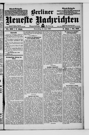 Berliner Neueste Nachrichten vom 11.06.1908
