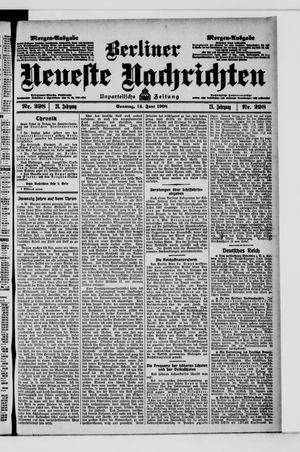 Berliner Neueste Nachrichten vom 14.06.1908