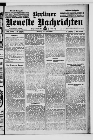 Berliner Neueste Nachrichten on Jun 15, 1908