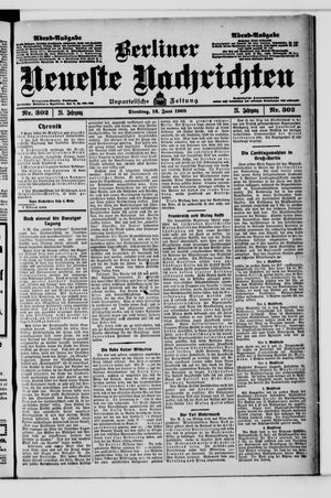 Berliner Neueste Nachrichten vom 16.06.1908