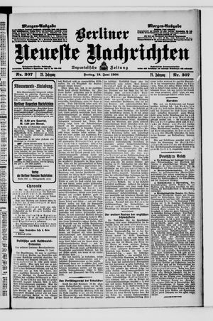 Berliner Neueste Nachrichten vom 19.06.1908
