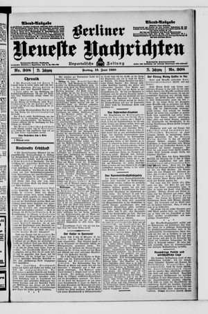 Berliner Neueste Nachrichten vom 19.06.1908
