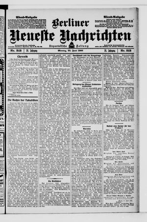 Berliner Neueste Nachrichten vom 22.06.1908