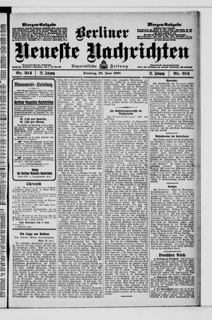 Berliner Neueste Nachrichten vom 23.06.1908
