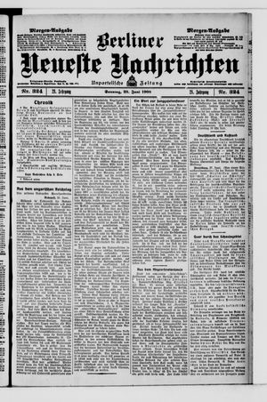 Berliner Neueste Nachrichten vom 28.06.1908