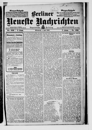 Berliner Neueste Nachrichten vom 01.07.1908