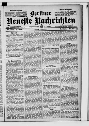 Berliner Neueste Nachrichten vom 03.07.1908