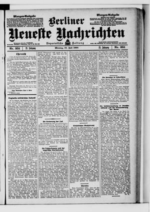 Berliner Neueste Nachrichten vom 13.07.1908