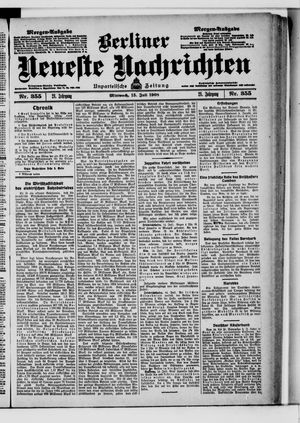 Berliner Neueste Nachrichten vom 15.07.1908