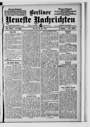 Berliner Neueste Nachrichten vom 20.07.1908