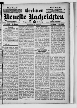 Berliner Neueste Nachrichten vom 25.07.1908