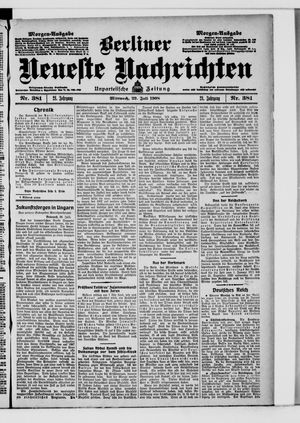 Berliner Neueste Nachrichten vom 29.07.1908