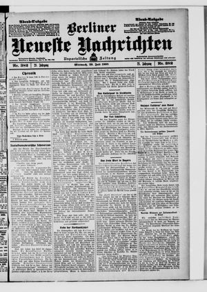 Berliner Neueste Nachrichten vom 29.07.1908