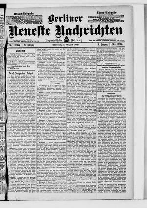 Berliner Neueste Nachrichten vom 05.08.1908