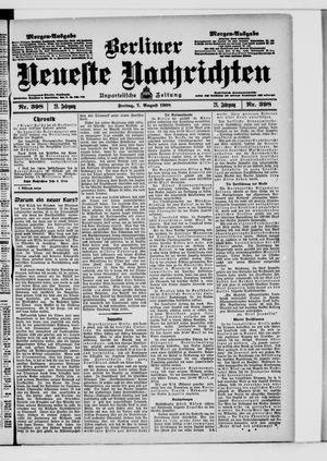 Berliner Neueste Nachrichten vom 07.08.1908