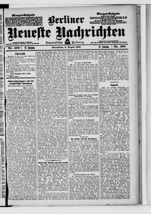 Berliner Neueste Nachrichten vom 08.08.1908