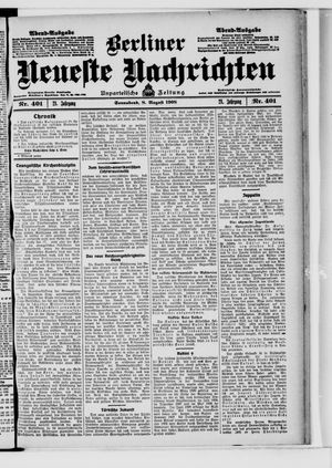 Berliner Neueste Nachrichten vom 08.08.1908