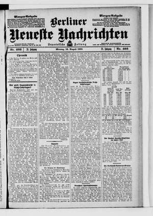 Berliner Neueste Nachrichten vom 10.08.1908