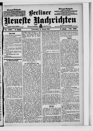 Berliner Neueste Nachrichten vom 13.08.1908