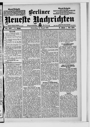 Berliner Neueste Nachrichten vom 13.08.1908