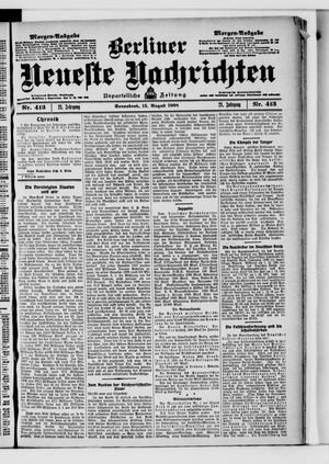 Berliner Neueste Nachrichten vom 15.08.1908