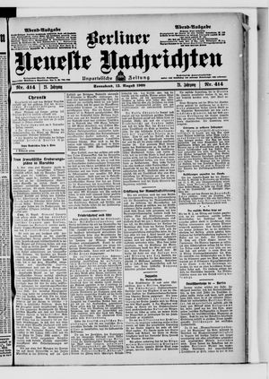 Berliner Neueste Nachrichten vom 15.08.1908