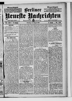 Berliner Neueste Nachrichten vom 18.08.1908