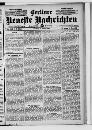 Berliner Neueste Nachrichten vom 18.08.1908