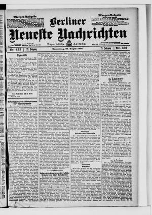Berliner Neueste Nachrichten vom 20.08.1908