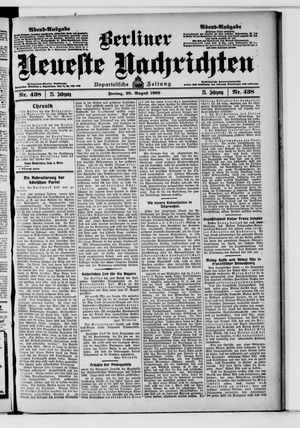Berliner Neueste Nachrichten vom 28.08.1908