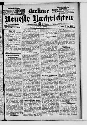 Berliner Neueste Nachrichten vom 29.08.1908