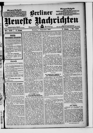 Berliner Neueste Nachrichten vom 01.09.1908