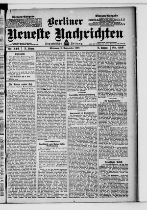 Berliner Neueste Nachrichten vom 02.09.1908