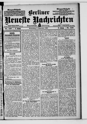 Berliner Neueste Nachrichten vom 03.09.1908