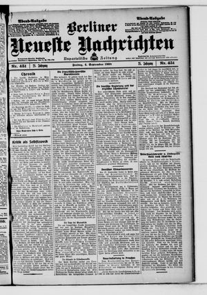 Berliner Neueste Nachrichten vom 04.09.1908
