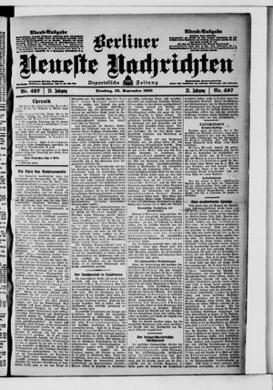 Berliner Neueste Nachrichten vom 29.09.1908