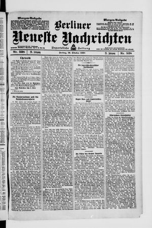 Berliner Neueste Nachrichten vom 16.10.1908