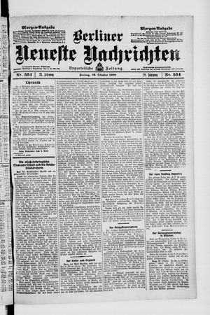Berliner Neueste Nachrichten vom 30.10.1908