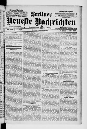 Berliner Neueste Nachrichten vom 04.12.1908