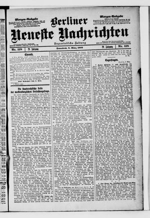 Berliner neueste Nachrichten vom 06.03.1909