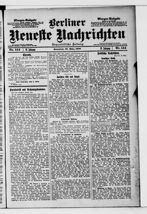 Berliner Neueste Nachrichten vom 20.03.1909