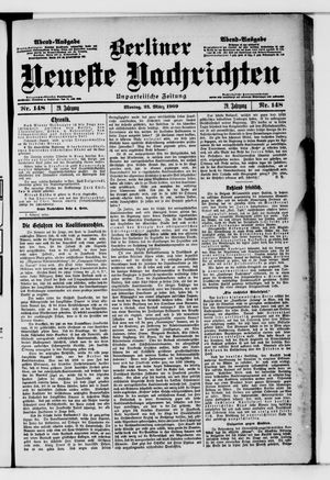 Berliner neueste Nachrichten vom 22.03.1909