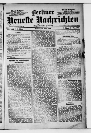 Berliner Neueste Nachrichten vom 31.03.1909