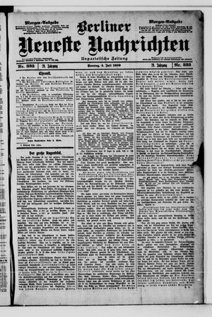 Berliner Neueste Nachrichten vom 04.07.1909