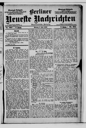 Berliner Neueste Nachrichten vom 05.07.1909
