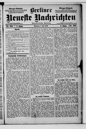 Berliner Neueste Nachrichten vom 07.07.1909