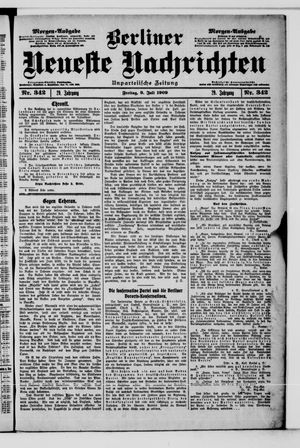 Berliner Neueste Nachrichten vom 09.07.1909